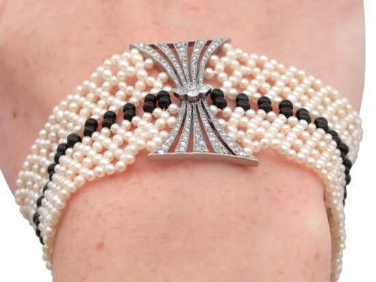 Wearing Seed Pearl Bracelet