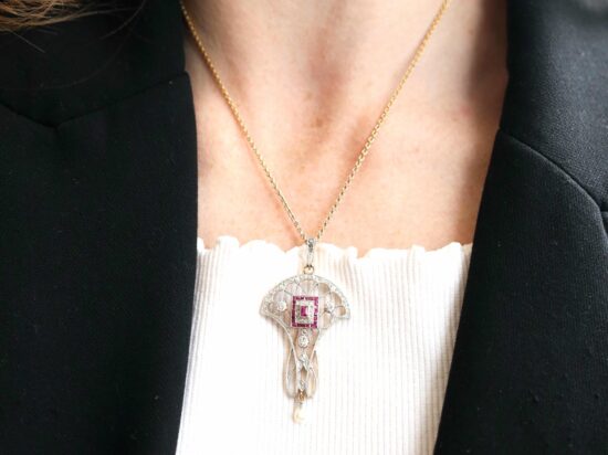 Wearing 10ct Yellow Gold Pendant