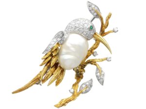 Sixty Diamond Brooch Detail