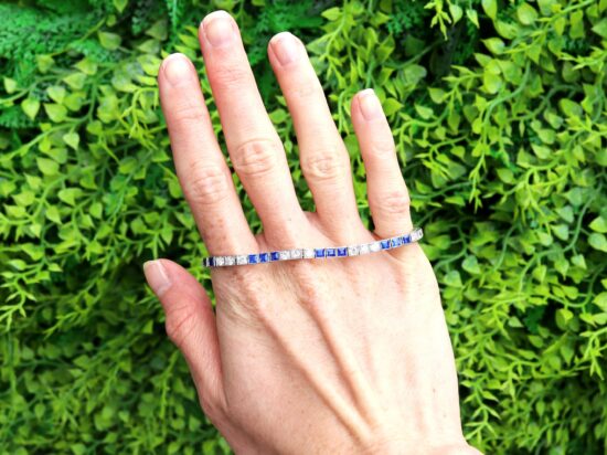 1.75ct Sapphire Bracelet Front