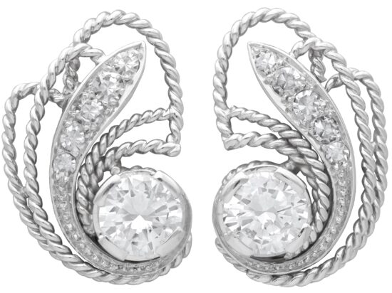 Art Deco Diamond Earrings