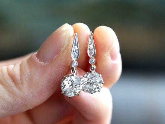 Platinum Set Diamond Detail