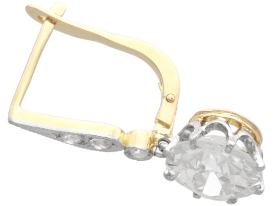 Edwardian Diamond Drop Earrings