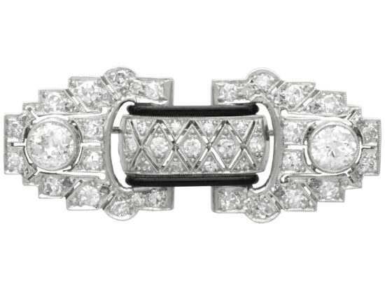 Art Deco Enamel Brooch