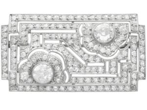 Art Deco Diamond Brooch