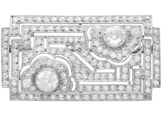 Art Deco Diamond Brooch