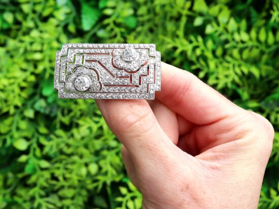 5.54ct Diamond Brooch Outside