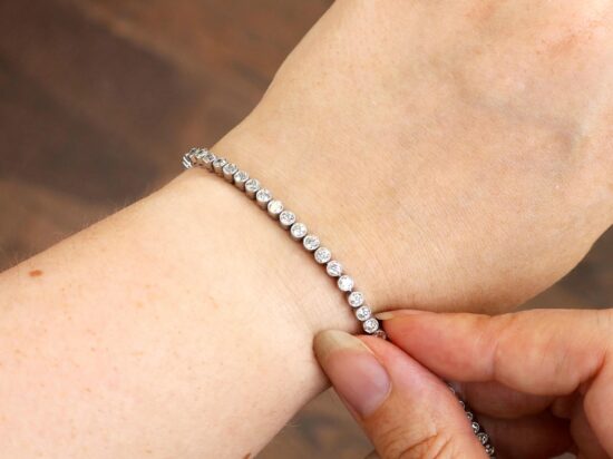 Diamond Platinum Tennis Bracelet