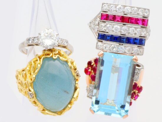 Gemstone and Diamond Dress Ring Collection