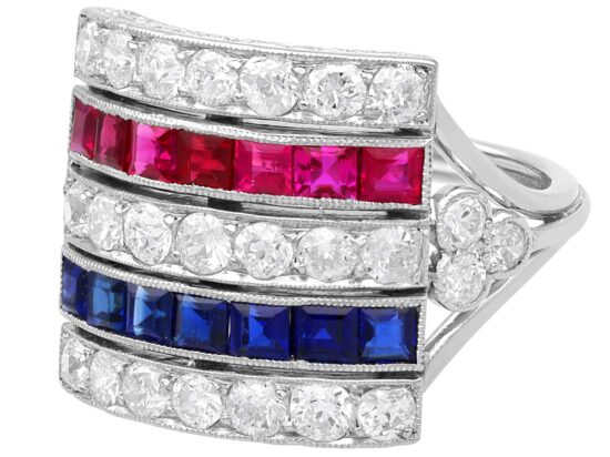 Ruby Diamond Ring Closeup Detail