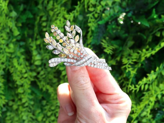 Yellow Diamond Brooch Outside