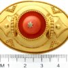 Victorian Coral Brooch Size Reference