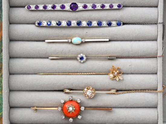 gemstone brooch