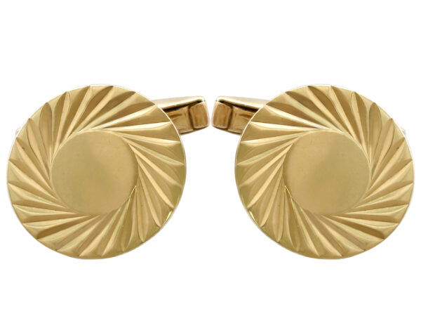 Vintage 9ct Yellow Gold Cufflinks