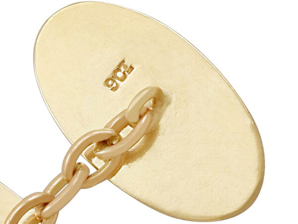 Yellow Gold Detail Hallmark Close-Up