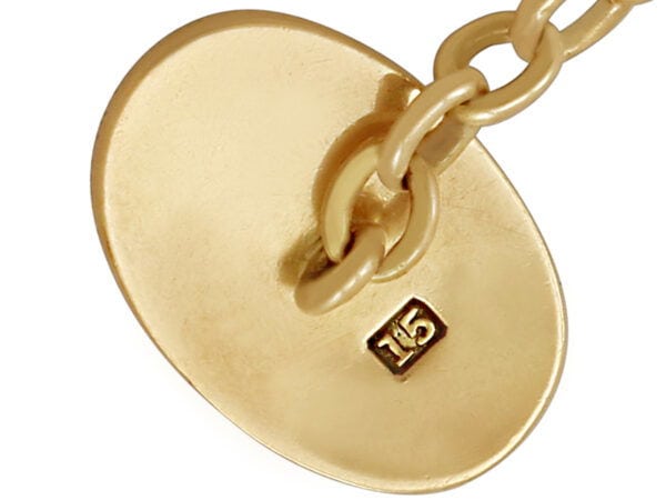 antique enamel and gold cufflinks hallmark