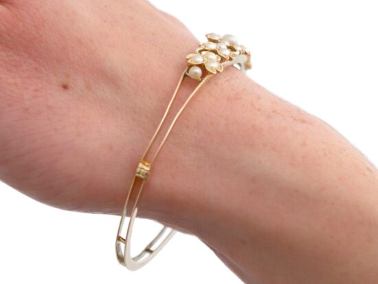 Pearl Bangle Wrist View