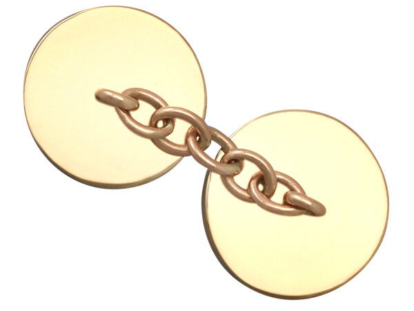 reverese of gold agae cufflink