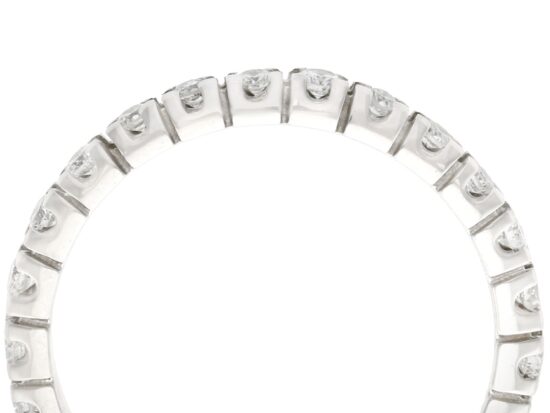14ct White Gold Diamond Eternity Ring setting