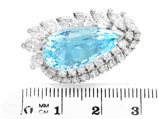 Aquamarine Earrings Size Reference Image