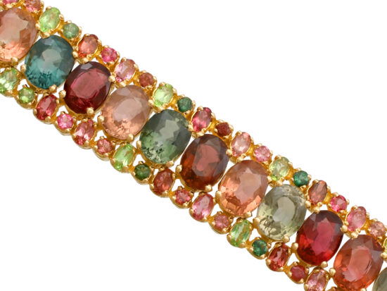 vintage gold tourmaline bracelet