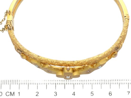 Opal Diamond Bangle Measurement View