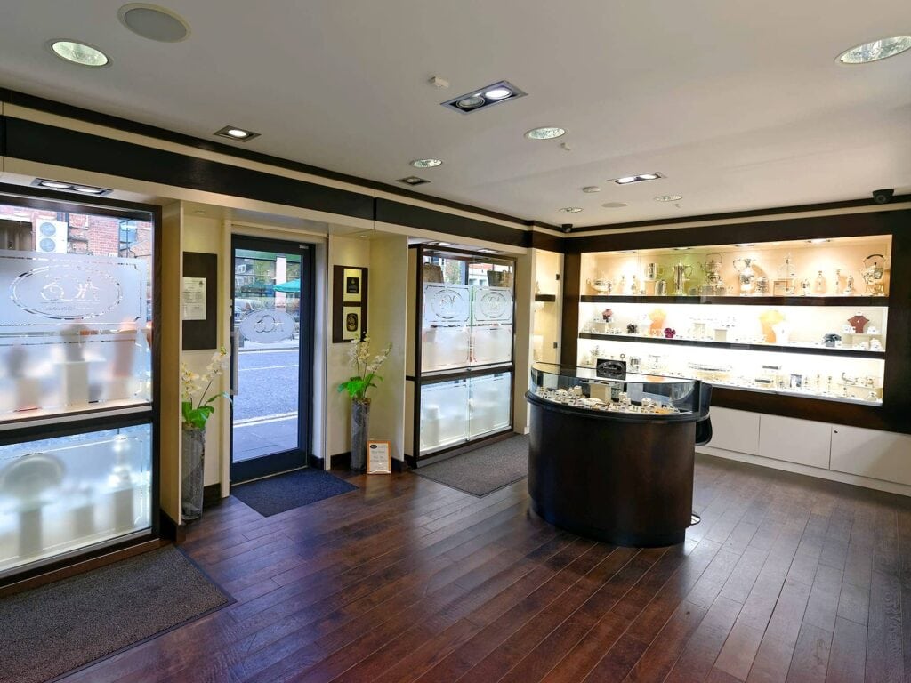 Inside the antique jewellery store Newcastle