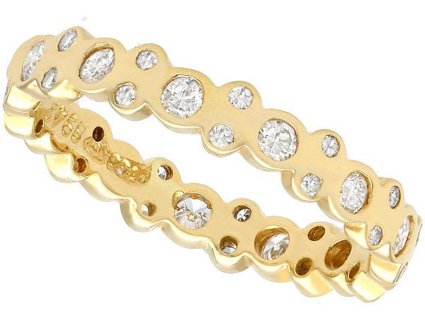 bezel set eternity ring