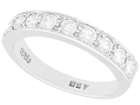 Vintage Diamond Half Eternity Ring