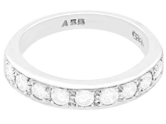 Vintage Diamond Half Eternity Ring