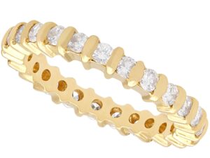 Yellow Gold Full Diamond Eternity Ring
