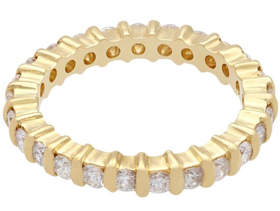 Yellow Gold Full Diamond Eternity Ring