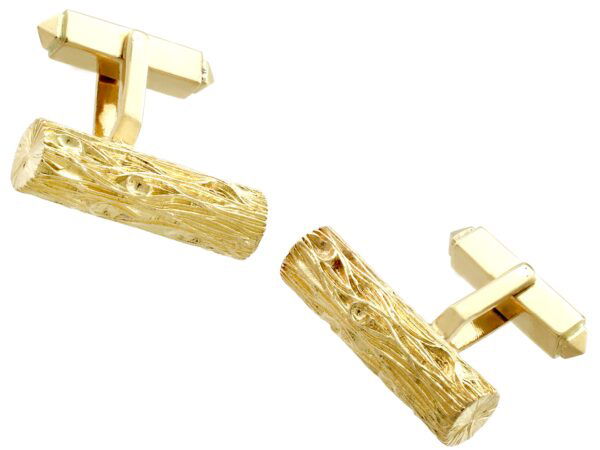 vintage cufflinks in gold