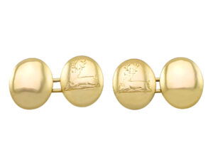 antique solid gold cufflinks