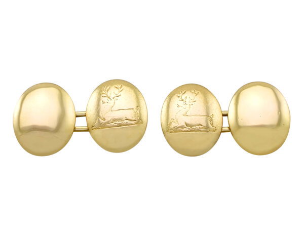 antique solid gold cufflinks