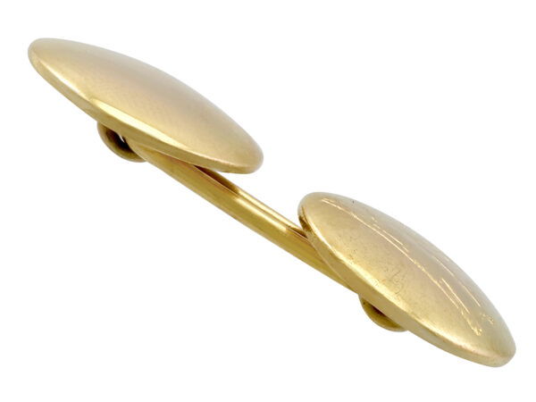 yellow gold gent's cufflinks