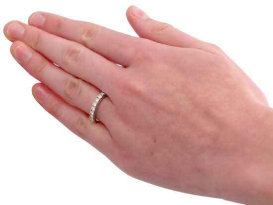wearing 18ct White Gold Half Eternity Ring