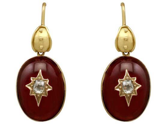 ntique Garnet Earrings