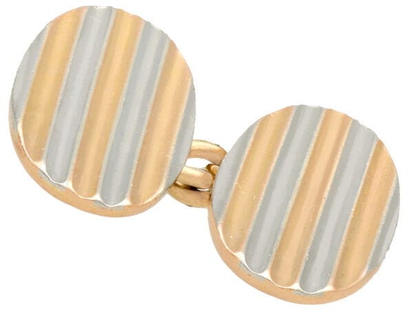 antique oval cufflink