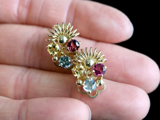 vintage gemstone earrings