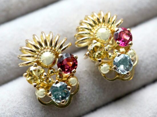 vintage gemstone earrings