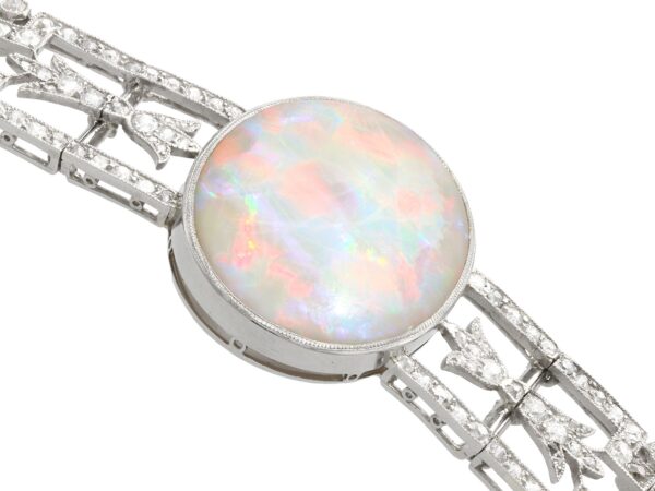 Antique Platinum Bracelet Angled View