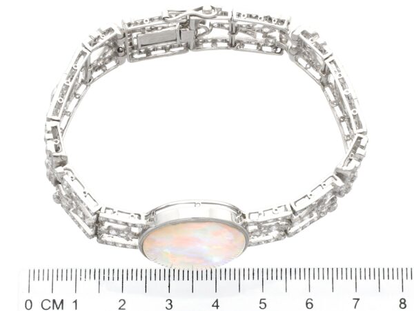 Bracelet Measurement Opal Diamond Platinum