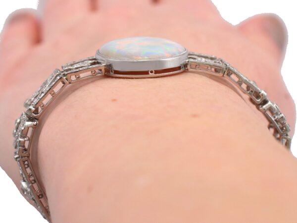 Antique Platinum Wrist View Close-Up