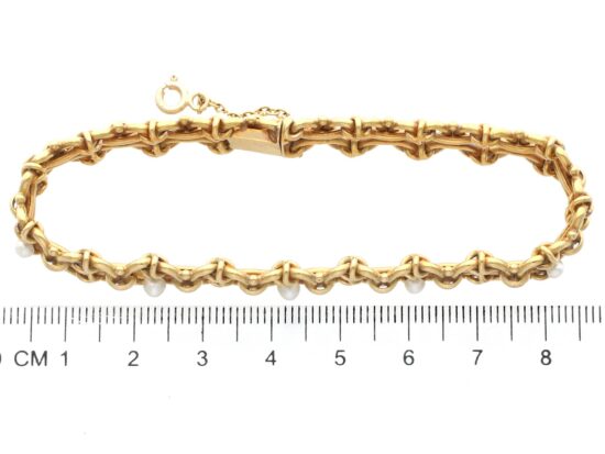 Natural Pearl Bracelet Measurement View