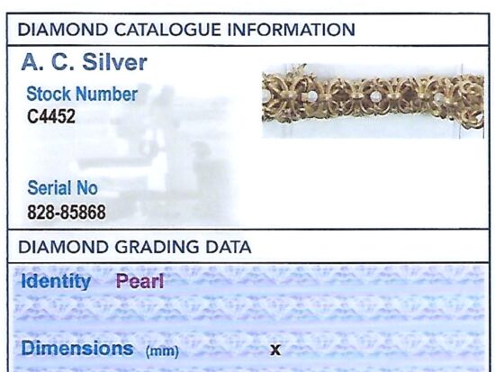 IDGL Pearl Grading Card Included