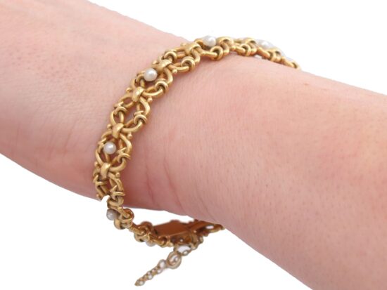 Antique Bracelet On Hand