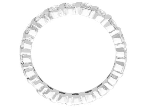 white gold Vintage French Diamond Eternity Ring