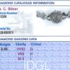 Diamond Grading Certificate Image