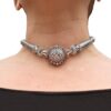 Diamond Necklace On Neck